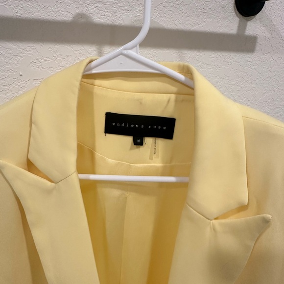 Oversized Yellow Blazer Endless Rose - Picture 6 of 9